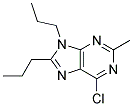 6-CHLORO-2-METHYL-8,9-DIPROPYL-9H-PURINE Struktur