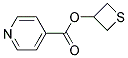 4-PYRIDINECARBOXYLIC ACID 3-THIETANYL ESTER Struktur