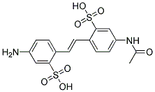 4-ACETAMIDO-4'-AMINOSTILBENE-2,2'-DISULFONIC ACID Struktur