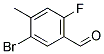 3-BROMO-6-FLUORO-4-METHYLBENZALDEHYDE Struktur