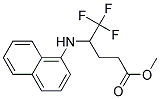 5,5,5-TRIFLUORO-4-(NAPHTHALEN-1-YLAMINO)-PENTANOIC ACID METHYL ESTER Struktur