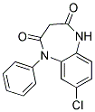 7-CHLORO-1-5-DIHYDRO-5-PHENYL-1,5-BENZODIAZEPINE-2,4(3H)-DIONE Struktur