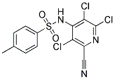 N1-(2,3,5-TRICHLORO-6-CYANO-4-PYRIDYL)-4-METHYLBENZENE-1-SULFONAMIDE, TECH Struktur