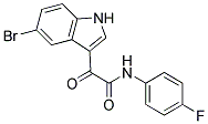 N1-(4-FLUOROPHENYL)-2-(5-BROMO-1H-INDOL-3-YL)-2-OXOACETAMIDE, TECH Struktur