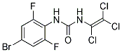 N-(4-BROMO-2,6-DIFLUOROPHENYL)-N'-(1,2,2-TRICHLOROVINYL)UREA, TECH Struktur