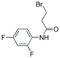 N1-(2,4-DIFLUOROPHENYL)-3-BROMOPROPANAMIDE, TECH Struktur