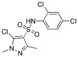 N4-(2,4-DICHLOROPHENYL)-5-CHLORO-1,3-DIMETHYL-1H-PYRAZOLE-4-SULFONAMIDE, TECH Struktur