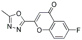 6-FLUORO-2-(5-METHYL-1,3,4-OXADIAZOL-2-YL)-4H-CHROMEN-4-ONE Struktur