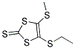 4-(METHYLTHIO)-5-(ETHYLTHIO)-1,3-DITHIOLE-2-THIONE Struktur