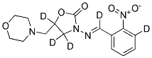 5-MORPHOLIN-4-YLMETHYL-3-[(2-NITRO-BENZYLIDENE)-AMINO]-OXAZOLIDIN-2-ONE-D5 Struktur