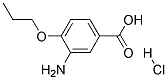 3-AMINO-4-PROPOXYBENZOIC ACID HYDROCHLORIDE Struktur