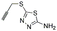 5-(PROPYN-3-YLTHIO)-1,3,4-THIADIAZOL-2-AMINE Struktur