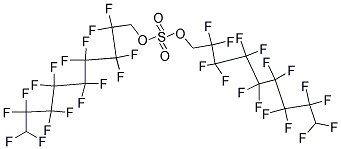 BIS(1H,1H,9H-PERFLUORONONYL)SULPHAT Struktur