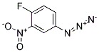 4-FLUORO-3-NITROPHENYL AZID Struktur