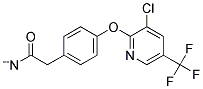 4-[3-CHLORO-5-(TRIFLUOROMETHYL)PYRID-2-YLOXY]PHENYLACETONITRIL Struktur