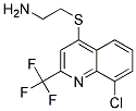 4-(2-AMINOETHYLTHIO)-8-CHLORO-2-(TRIFLUOROMETHYL)QUINOLIN Struktur