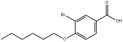 3-BROMO-4-(HEXYLOXY)BENZOIC ACID Struktur