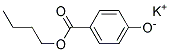 4-Hydroxybenzoic acid butyl ester potassium salt  Struktur