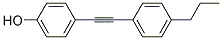 4-[2-(4-Propylphenyl)-1-ethynyl]phenol  Struktur