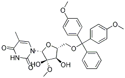 5'-O-(4,4'-dimethoxytrityl)-2'-methoxy-5-methyluridine Struktur