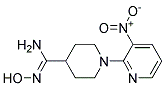 N'-HYDROXY-1-(3-NITROPYRIDIN-2-YL)PIPERIDINE-4-CARBOXIMIDAMIDE Struktur