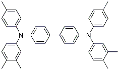 N,N'-Bis(4-Methylphenyl)-N,N'-Bis(3,4-Dimethylphenyl)-1,1'-Biphenyl-4,4'-Diamine Struktur