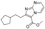 Methyl 2-(2-Cyclopentylethyl)Imidazo[1,2-A]Pyrimidine-3-Carboxylate Struktur