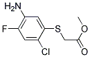 Methyl (5-Amino-2-Chloro-4-Fluorophenylthio)Acetate Struktur