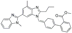 4'-(2'-N-Propyl-1,4'-Dimethyl-(2,6'-Dibenzimidazole)-1'-Yl)Methylene(1,1'-Biphenyl)-2-Carboxylate Methyl Ester Struktur