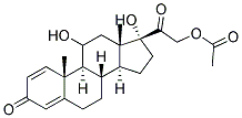 Pridnisolone acetate Struktur