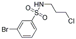 3-Bromo-N-(3-chloropropyl)benzenesulphonamide Struktur