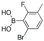 6-Bromo-2-fluoro-3-methylbenzeneboronic acid Struktur