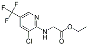 Ethyl 2-[3-chloro-5-(trifluoromethyl)pyridin-2-yl]aminoacetate Struktur