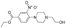 Ethyl 4-[4-(2-hydroxyethyl)piperazin-1-yl]-3-nitrobenzoate Struktur