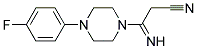 3-[4-(4-Fluorophenyl)piperazin-1-yl]-3-iminopropionitrile Struktur