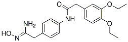 N-{4-[2-Amino-2-(hydroxyimino)ethyl]phenyl}-2-(3,4-diethoxyphenyl)acetamide Struktur