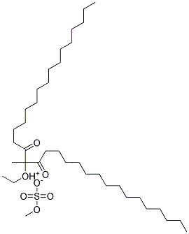 DIPALMITOYLETHYL HYDROXYETHYLMONIUM METHOSULFATE Struktur