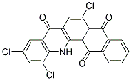 6,10,12-trichloronaphtho[2,3-c]acridine-5,8,14(5aH,13H,13bH)-trione Struktur