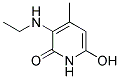 N-ethyl-3-amino-4-methyl-6-hydroxy-2-pyridone Struktur