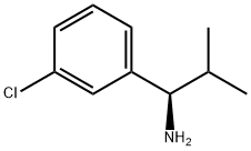 (R)-1-(3-chlorophenyl)-2-methylpropan-1-amine Struktur