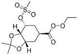 (3AS,5S,7R,7AS)-5-HYDROXY-7-METHANESULFONYLOXY-2,2-DIMETHYL-HEXAHYDRO-BENZO[1,3]DIOXOLE-5-CARBOXYLIC ACID ETHYL ESTER Struktur