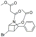 3-(5-ACETOXY-6-BROMO-3-PHENYL-2-AZA-BICYCLO[2.1.1]HEX-2-YL)-3-OXO-PROPIONIC ACID METHYL ESTER Struktur