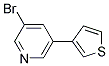 3-BROMO-5-(THIOPHEN-3-YL)PYRIDINE Struktur