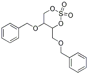 5-BENZYLOXY-4-BENZYLOXYMETHYL-[1,3,2]DIOXATHIANE 2,2-DIOXIDE Struktur