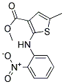 5-METHYL-2-(2-NITRO-PHENYLAMINO)-THIOPHENE-3-CARBOXYLIC ACID METHYL ESTER Struktur