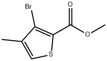 3- bromo -4-methyl-2-thiophenecarboxylic acid Methyl ester Struktur