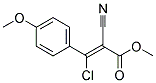 3-CHLORO-2-CYANO-3-(4-METHOXYPHENYL)-2-PROPENOIC ACIDETHYL ESTER Struktur