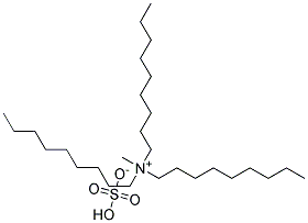 Trinonyl methyl ammonium hydrogen sulfate Struktur