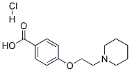 4-[2-(Piperidinyl)Ethoxy]BenzoicAcidHydrochloride Struktur