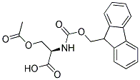 N-FMOC-O-ACETYL-D-SERINE Struktur